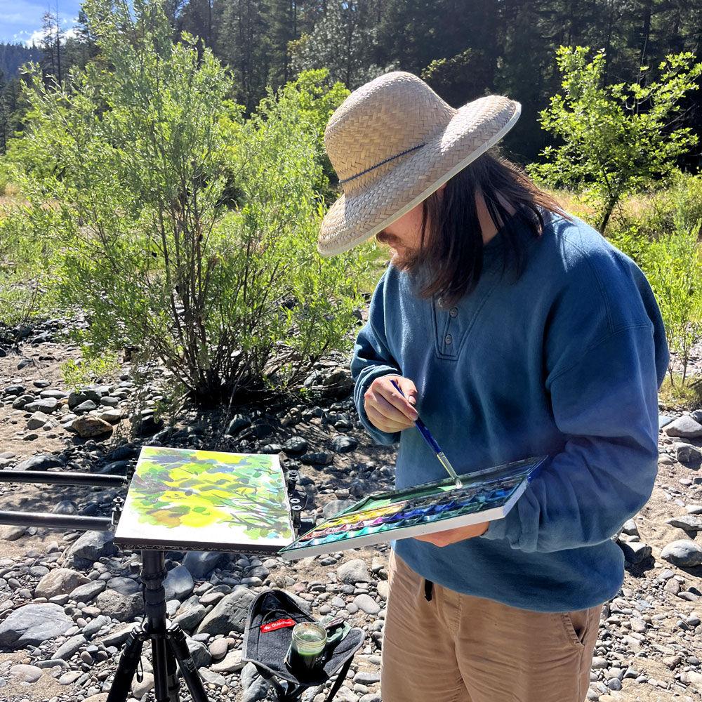 colton summers painting outdoors