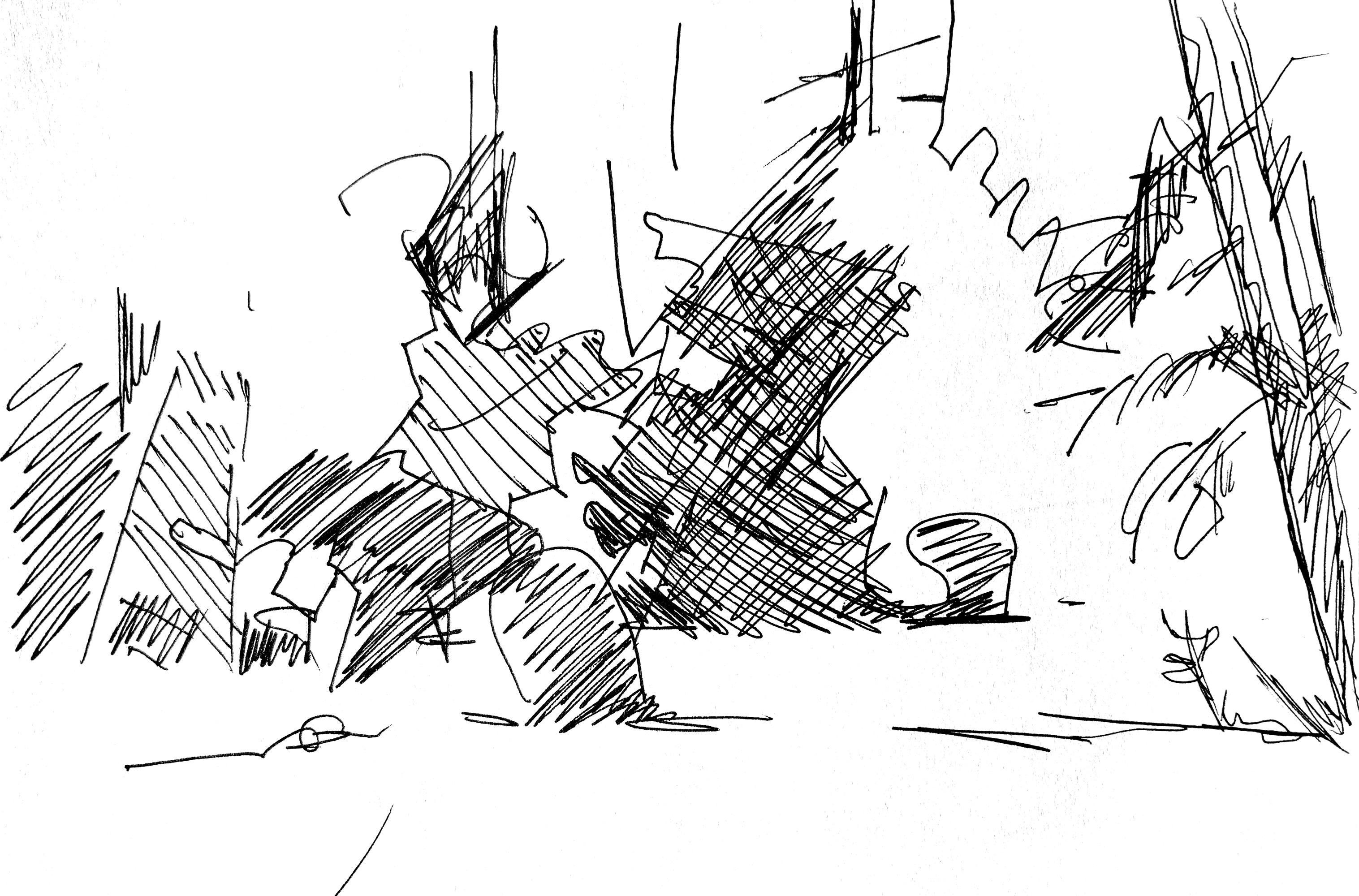 riverbank, spring 2024, sketch 6