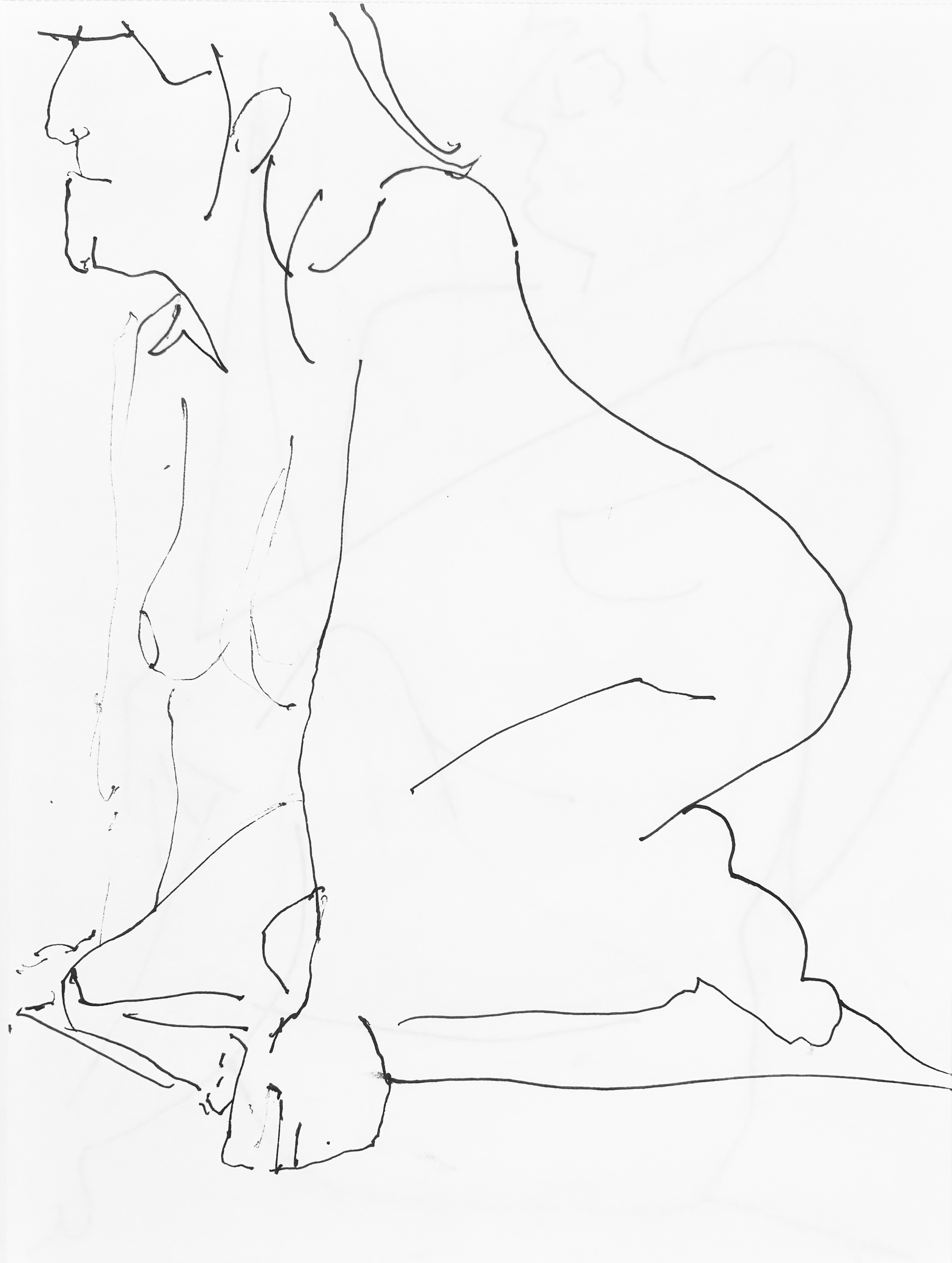 Braced Nude