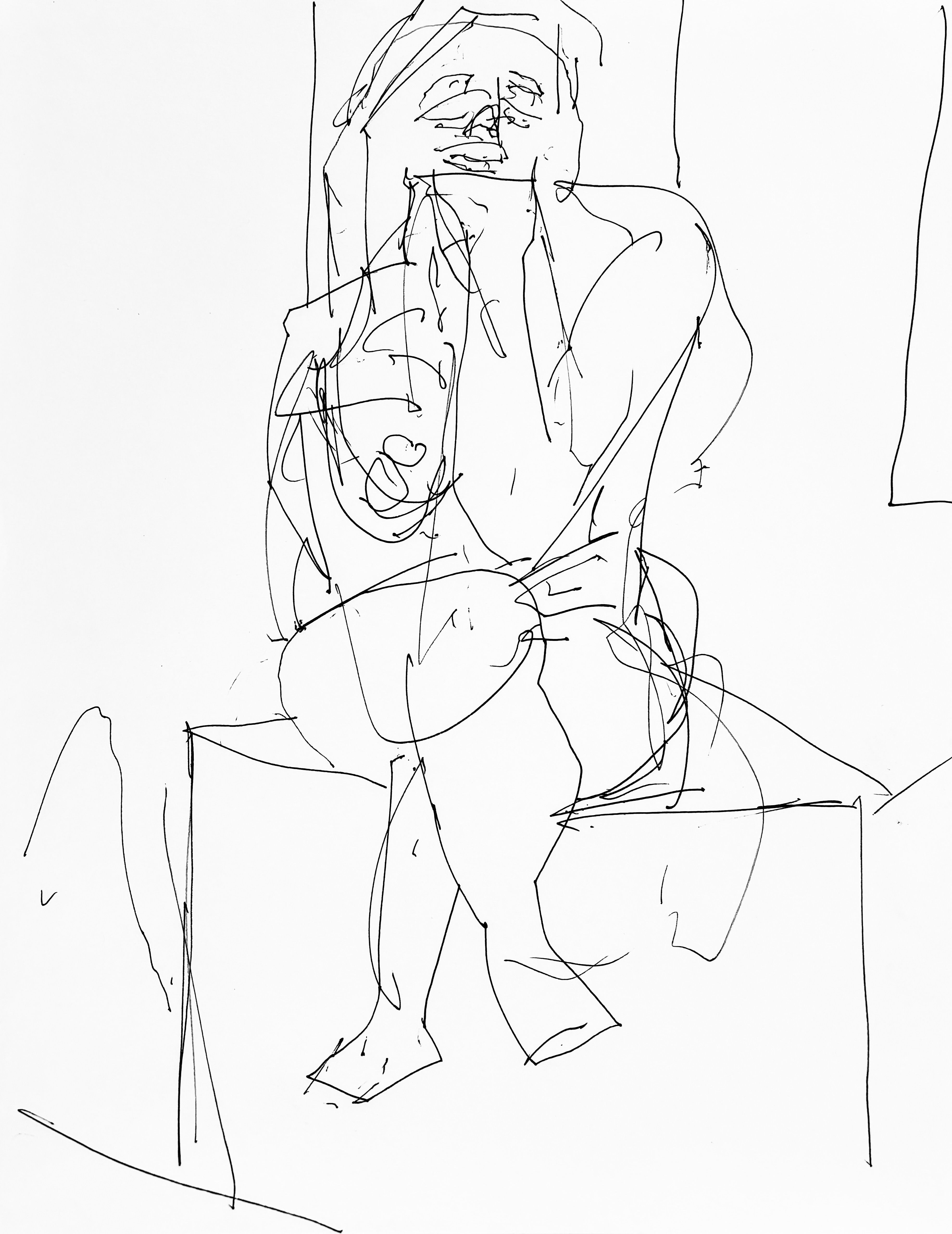 Contemplative Figure