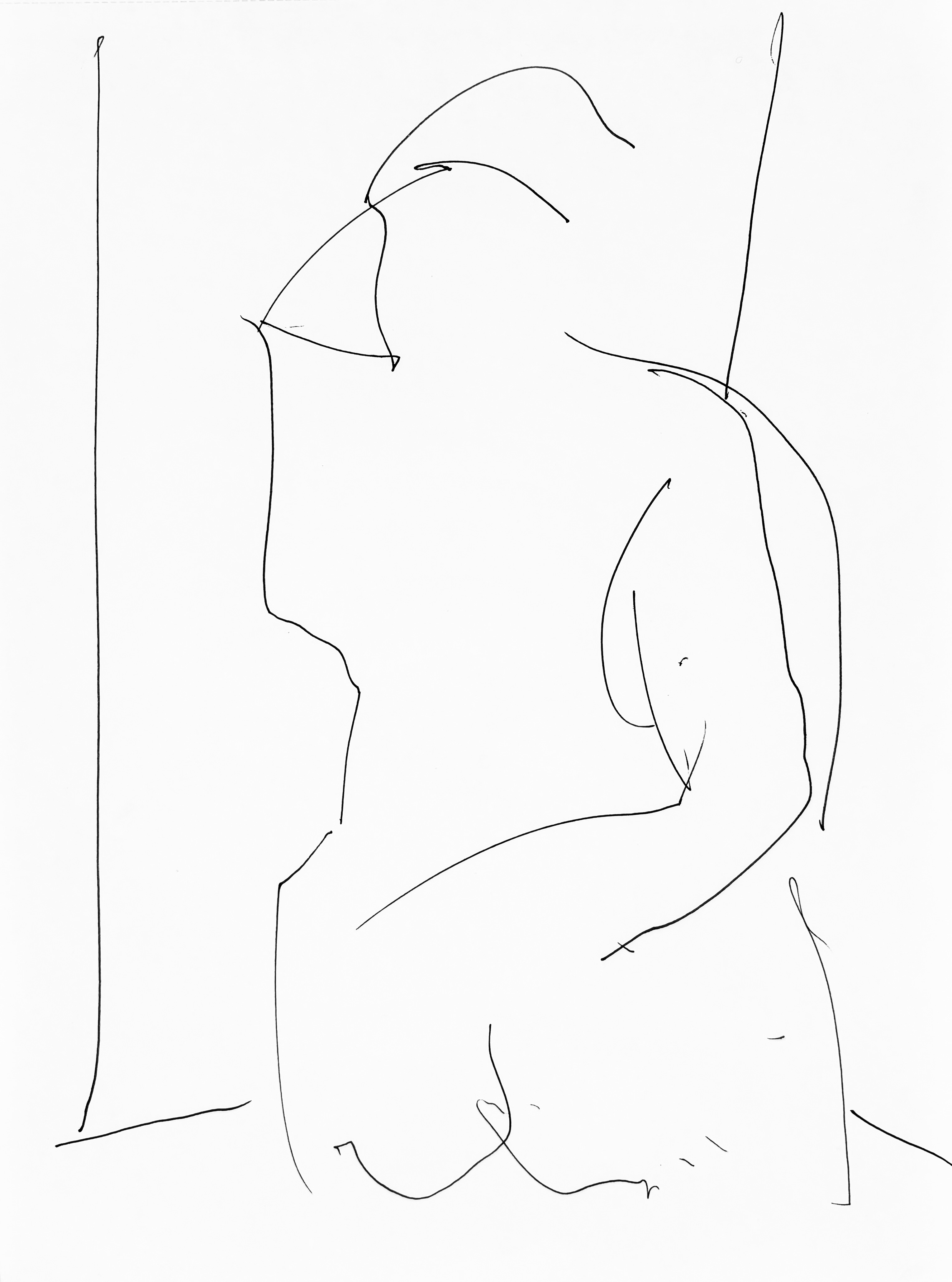 Nude with Arm Across Back
